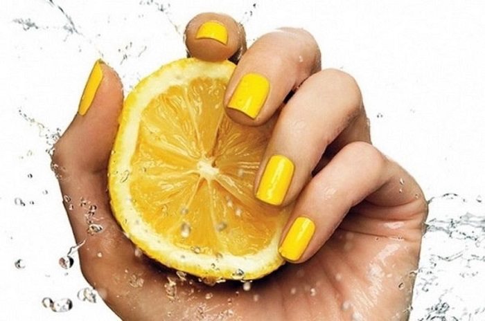 лимонная ванночка для ногтей