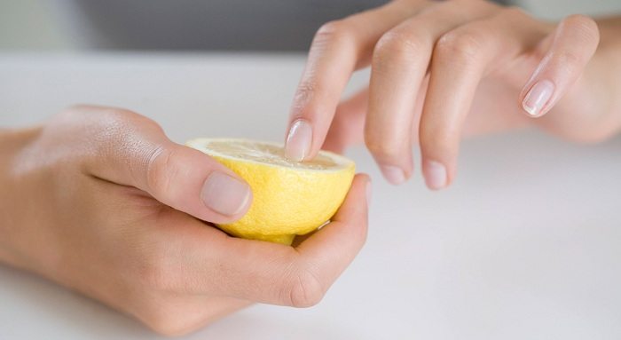 Лимонная ванночка для ногтей