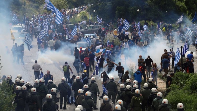 В Греции по факту соглашения с Македонией начались беспорядки